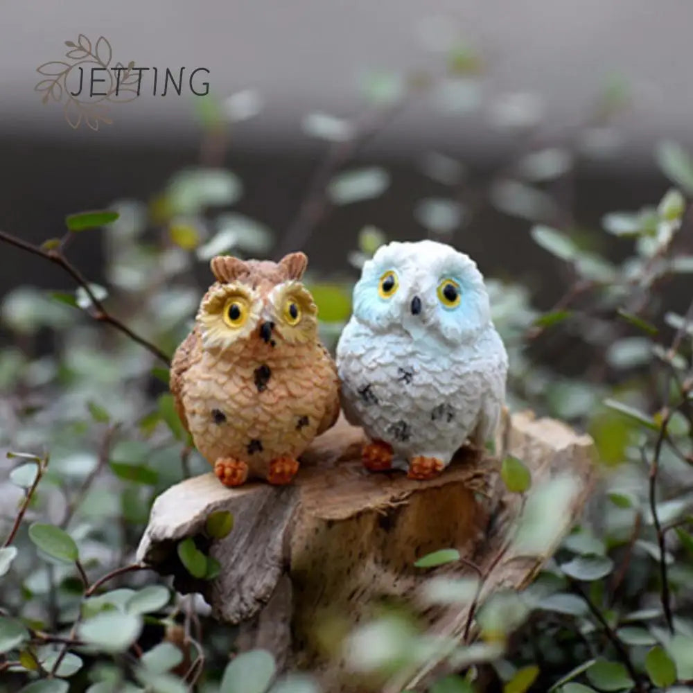 JETTING Movie-TV Characters Plastic Resin Multicolor Mini Cute Cartoon Night Owl Animal Figurines