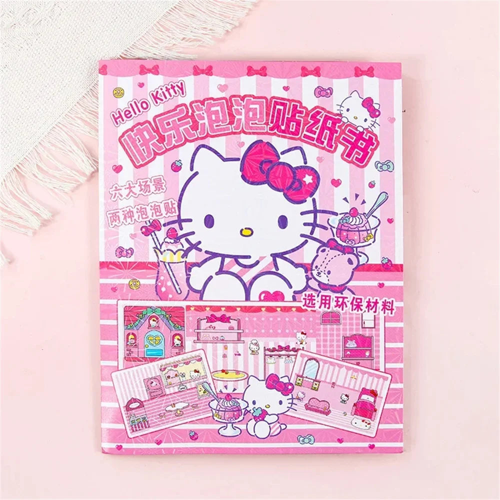 JOYTOP Kids 10 Styles Plastic Multicolor Cute Cartoon Sanrio Quiet Home Landscape Cardboard Sticker Books/Colors-Yellow/Pink/Pink/Purple/Blue/Multicolor/Ages: 3-14 Years Old-Older