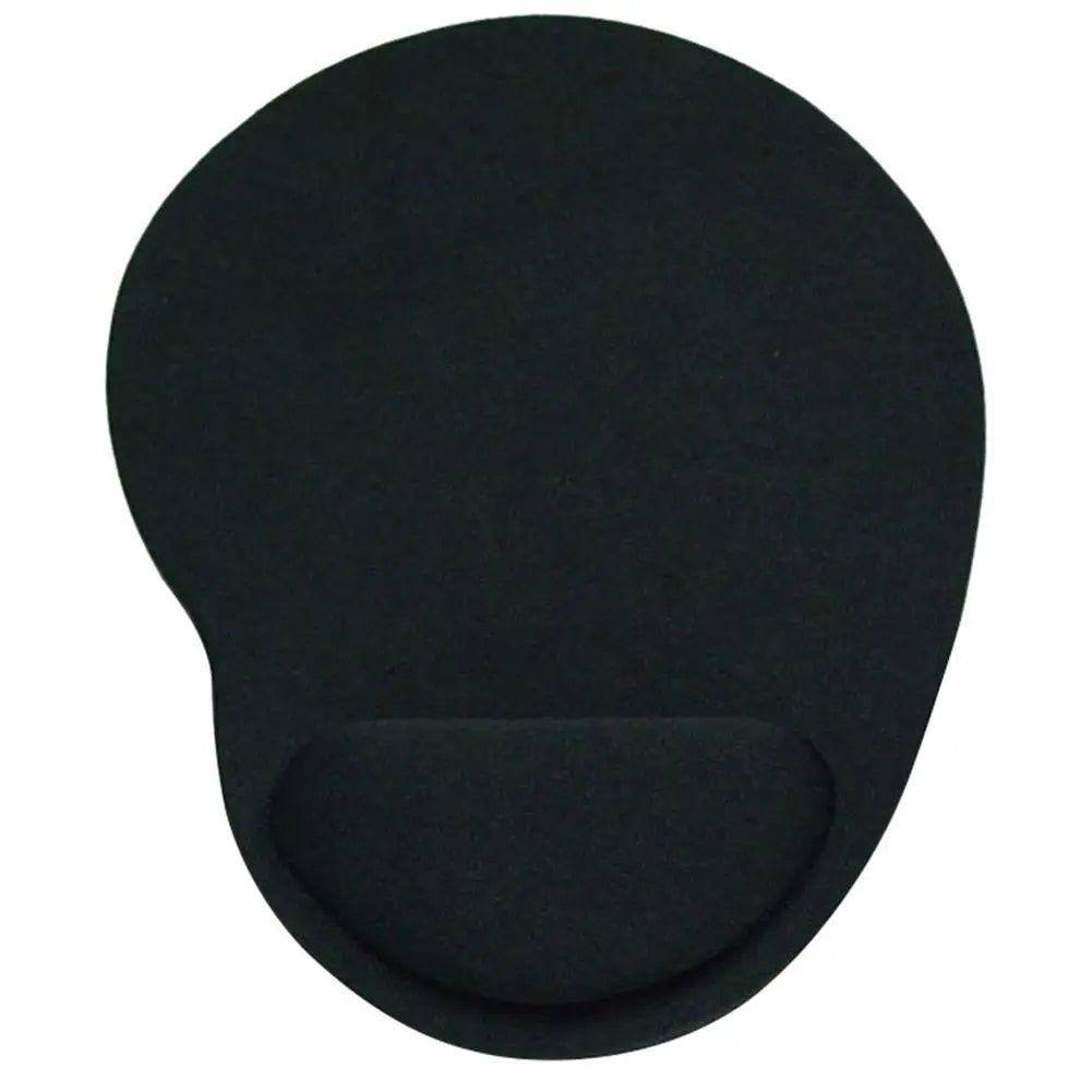 DITIPOO Solid Multicolor Rectangle-Oblong Oval Shaped Smooth Lycra Fabric Top-EVA Memory Foam-PU Design Ergonomic Wrist Rest Support Rubber Base Mouse Pads/Colors-Blue/Black/Red/Purple/Gray/Multicolor