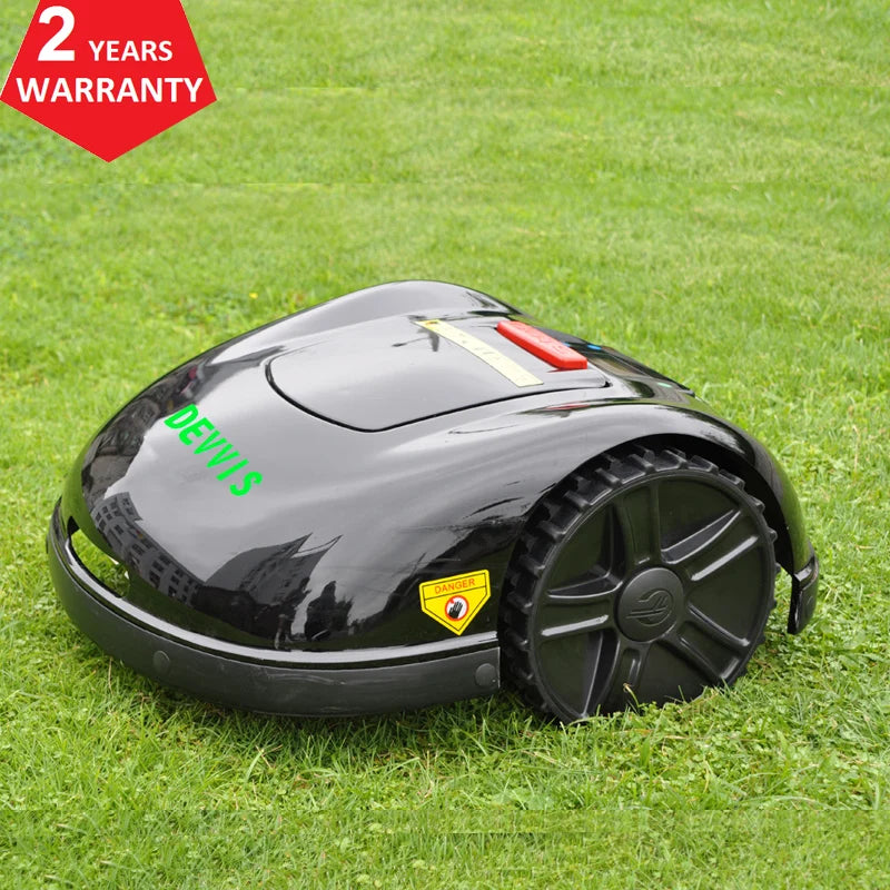 DEVVIS 5th Generation Outdoor Waterproof Black-Green Body Rechargeable 5.6AH Lithium Battery-Powered Six Subarea App Control Grass Robotic Lawn Mowers/Includes Wires-Pegs-Blades