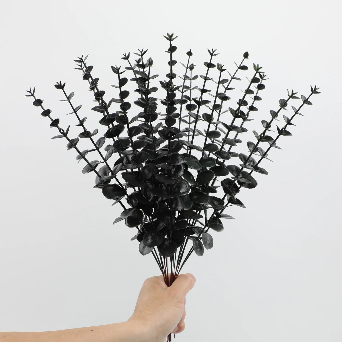 Indoor Silk Plastic Artificial Non-Flowering Eucalyptus Extra Large Dry Flower Plants/Colors-Green/Red/Gold/Black/White