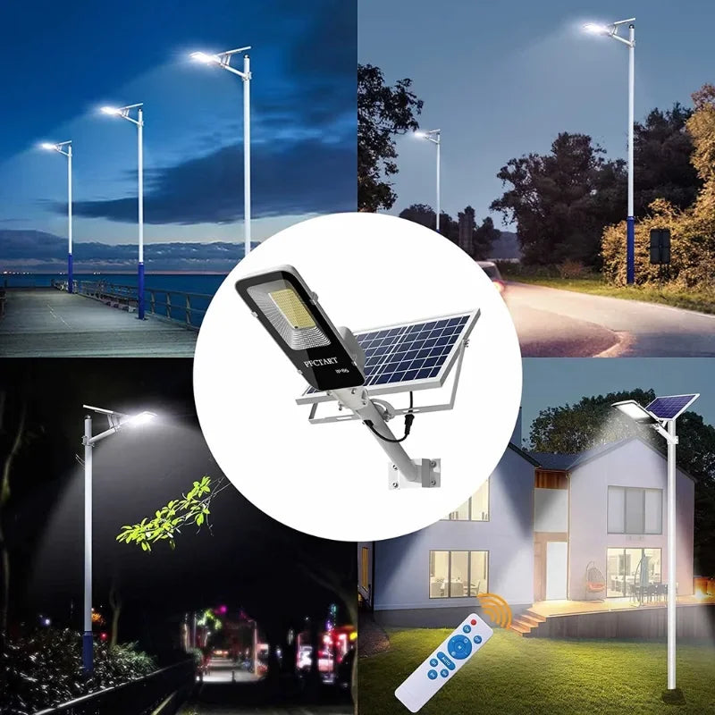 JVEE Outdoor Modern Waterproof Remote Control Automatic Dimmable Two Black Rectangle PVC Plastic Body Lithium Battery Emergency Security Cool White LED Solar-Powered Landscape Pathway Lighting /Colors-Silver/White/Black/Gray/Blue/Bulbs Included
