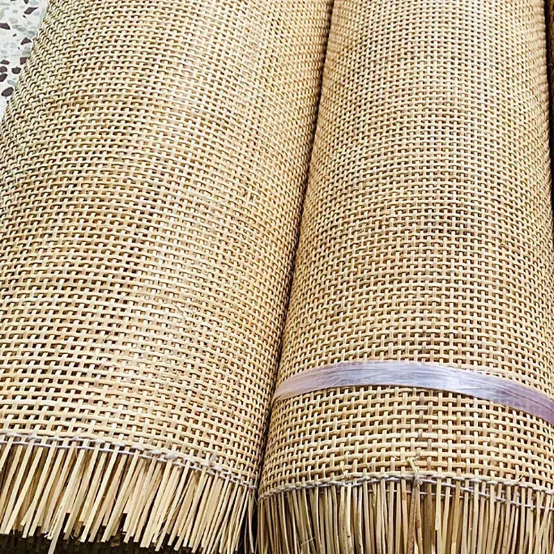 MOYU Natural Indonesian Brown-Beige Rattan Wood Rectangle Shaped Fabric Material Chair Accessories /Colors-Beige, Brown