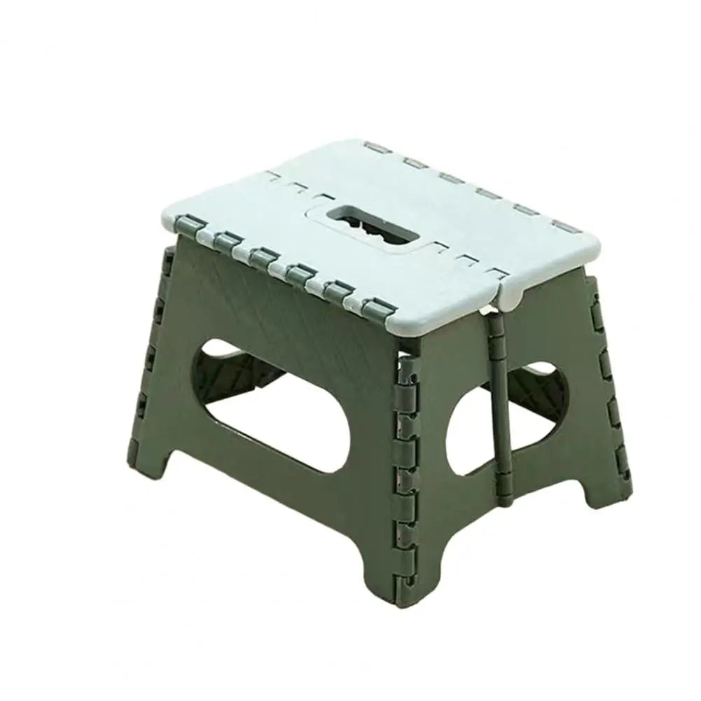 No-EN-Name-Null Modern Multicolor Lightweight Portable Hard Plastic Flat Square Shaped Top Folding Stools/Colors-Blue/Red/Green/Yellow/Black/Gray/Flora/Multicolor/White/Striped