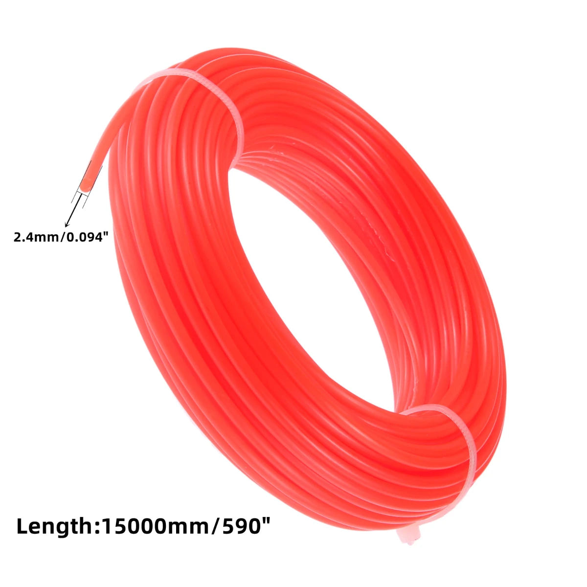 FNICEL Outdoor Anti-Slip Round Shaped Red Nylon Line Grass-Bush-Weed Trimmer Spools