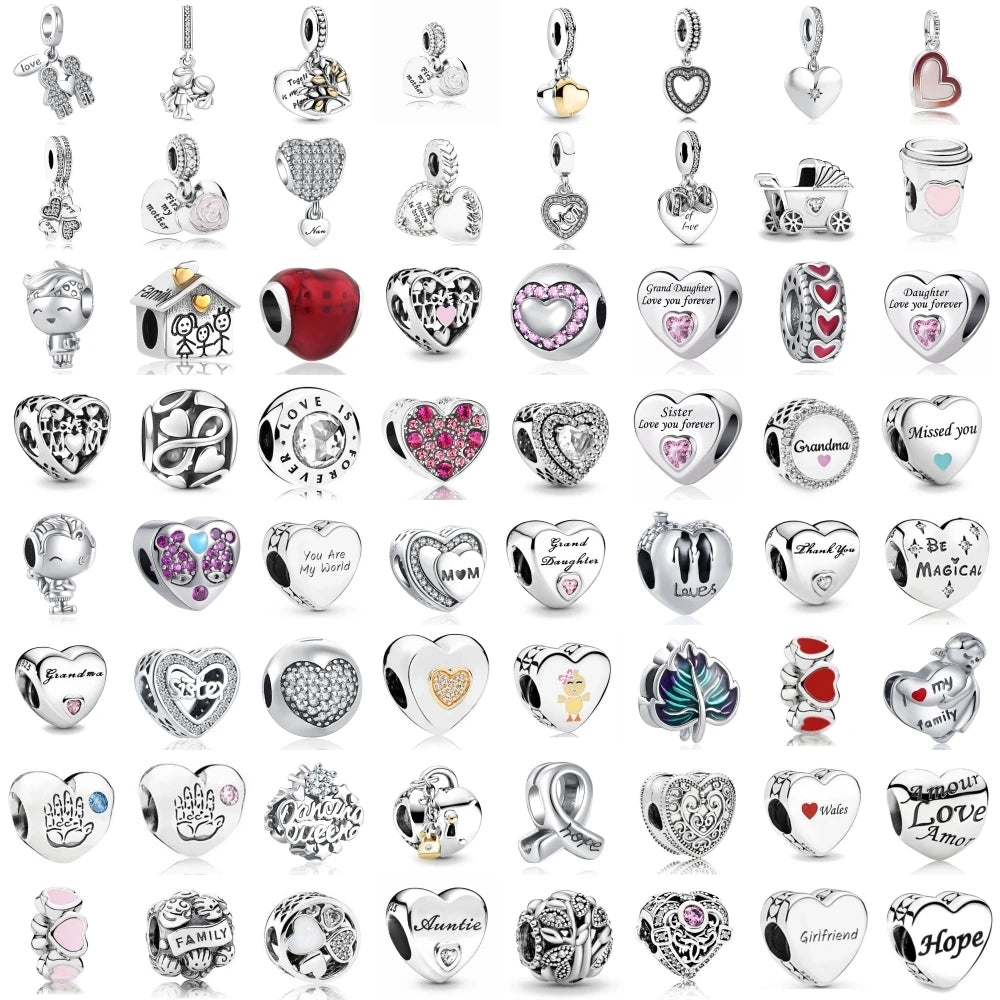 DISNEY Imitation Sterling Silver Metal-Gold-Plated Enamel Clear White Zircon Stones Beads Fine Imitation Fits Pandora Bracelets Charms-Pendants/Colors-Silver/Gold/Clear/Multicolor/Animal