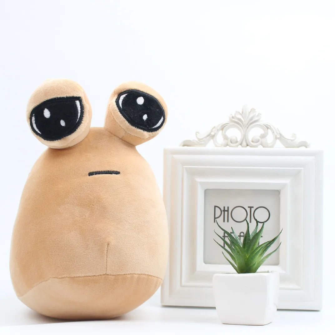 YUZHINUO All Ages Cute Beige Soft Plush Kawaii My Pet Alien Animal Pou Polyester Fabric Stuffed Animal Toys