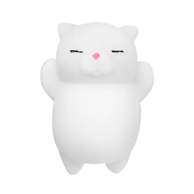 No-EN-Name-Null Kids Multicolor Mini Mochi Squishy Soft Cute Papa Pug Puppies-Cats-Pigs Animals Stretching Pinching Squeeze Plastic-Rubber Activity Toys /Colors-Brown/Black/Light Blue/Pink/White/Yellow/Multicolor/Ages: Over 6 Years Old-Adults