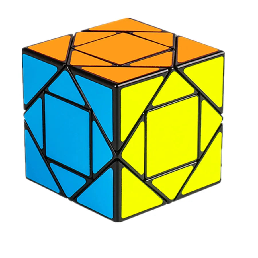NULL Kids-Adults Square Shaped Plastic Stickless 3D Pandora Box Mechanical Puzzle Magic Rubik Cube Toys/Ages: 3-14+Years Old/Colors-Red/Yellow/Green/Black/Geometric