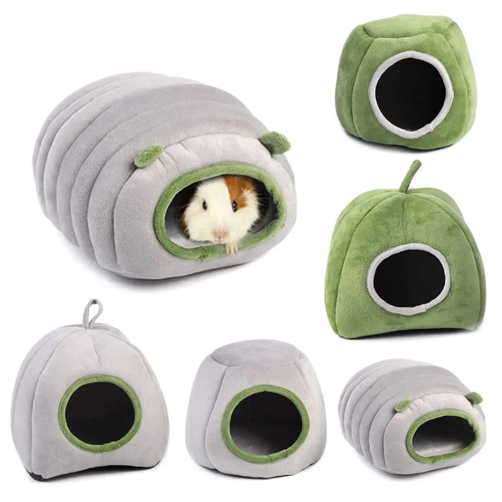 No-EN-Name-Null Moisture-Windproof Two Styles Green-Three Styles Gray Cotton-Flannel Soft Plush Synthetic Elastic Sponge Filling Fabric Body Pets Small Animals Habitats-Cages Anti-Skid Bottom Sleep Beds