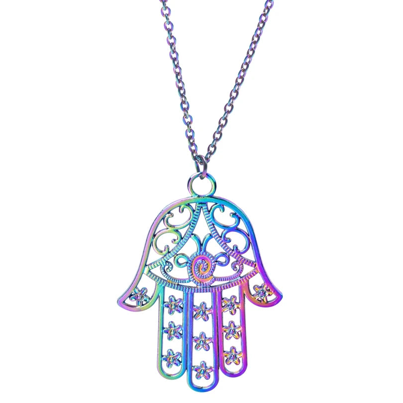 Adult's Multicolor Stainless Steel Imitation Necklaces