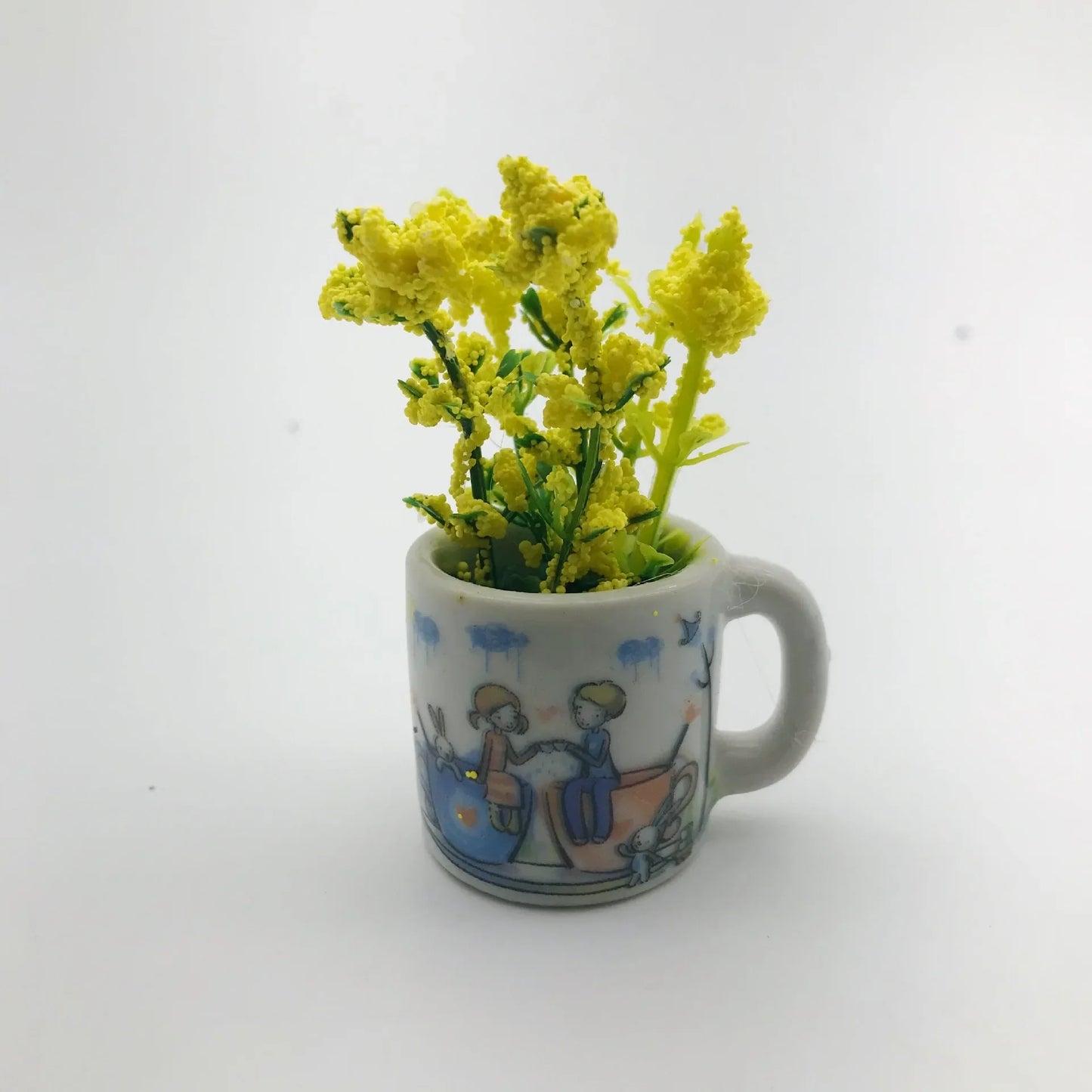 1pcs Creative Magnetic Mini Ceramic Vase 3D Simulation Flower Potted Cute Decorative Fridge Magnet for Kitchen Home Decor