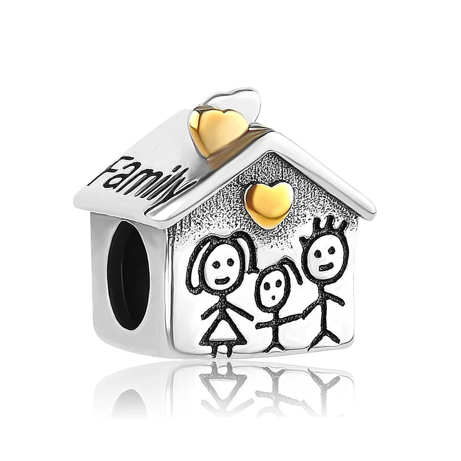 DISNEY Imitation Sterling Silver Metal-Gold-Plated Enamel Clear White Zircon Stones Beads Fine Imitation Fits Pandora Bracelets Charms-Pendants/Colors-Silver/Gold/Clear/Multicolor/Animal