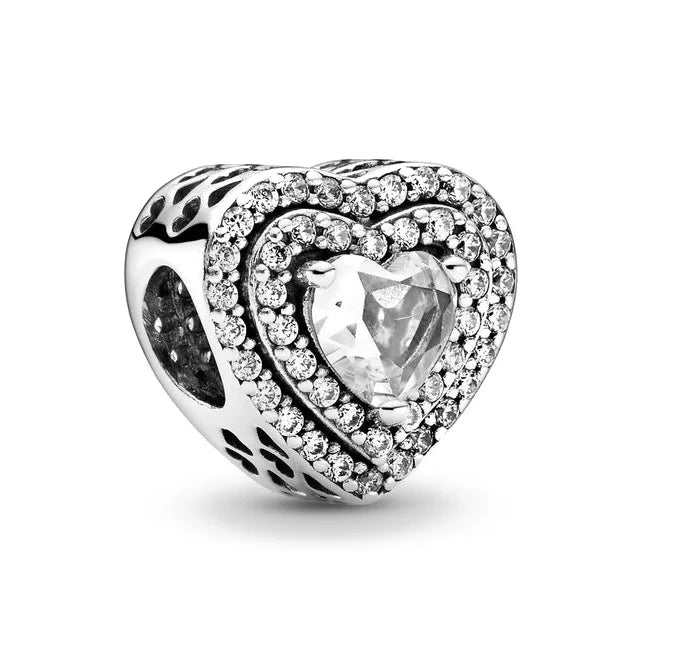 DISNEY Imitation Sterling Silver Metal-Gold-Plated Enamel Clear White Zircon Stones Beads Fine Imitation Fits Pandora Bracelets Charms-Pendants/Colors-Silver/Gold/Clear/Multicolor/Animal