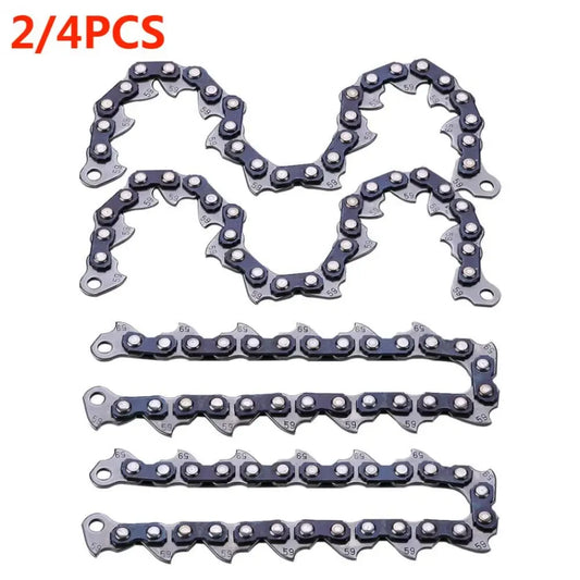 ALLOET 2-4 PCS Stainless Steel Metal Black-Silver-Gray Chains Chainsaws Accessories