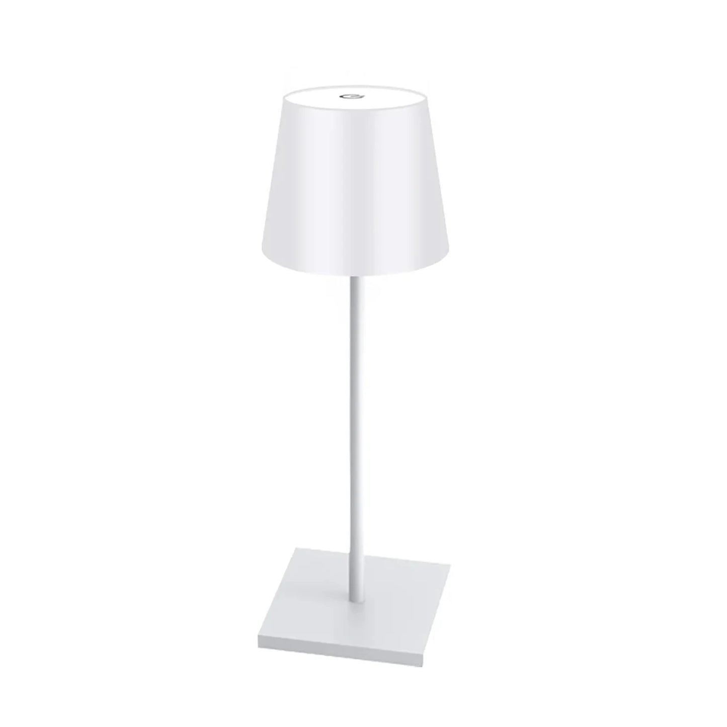 No-EN-Name-Null Modern Black-White Removable Plastic Striped Shade-Round Tubular Cylindrical Metal Square Shaped Bottom Dimmable Warm-Cool White LED 3-Level Brightness USB Rechargeable Adjustable Hose-Clip Table Desk Lamps/Colors-Black/White