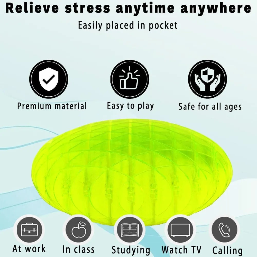CHUTAI Plastic Elastic Stretch Squeeze Stress-Anxiety Relief Sensory Game Fidgety Calming Wormlike Fidgets Desktop Activity Toys/Colors-Purple/Blue/Orange/Green/Yellow/Ages: 13-18 + Years Older