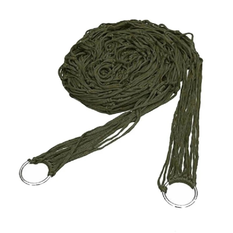 No-EN-Name-Null Outdoor Portable One Person Nylon Mesh Net Hammocks/Colors-Red/Royal Blue/Military Green/Orange