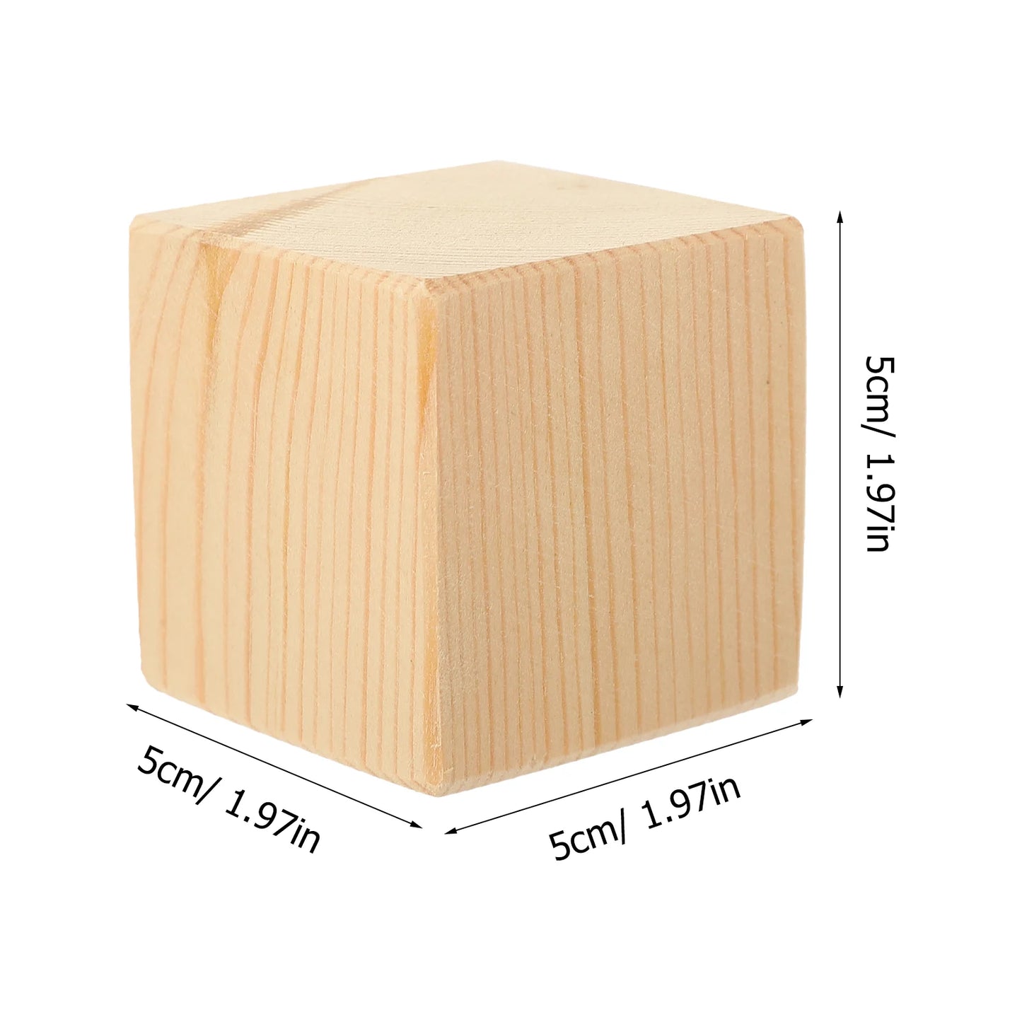 No-EN-Name-Null 2 PCS Heavy Duty Furniture-Bed Raising Beige-Brown Solid Wood Blocks