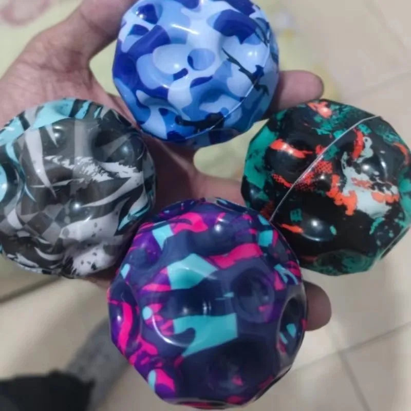 MUDDY PUDDLES Unisex Extreme Camouflage Synthetic Rubber Sports High Playground Bouncy Balls/Ages: 3-18 Years Old + Older /Colors-Multicolor/Camouflage/DON'T EAT
