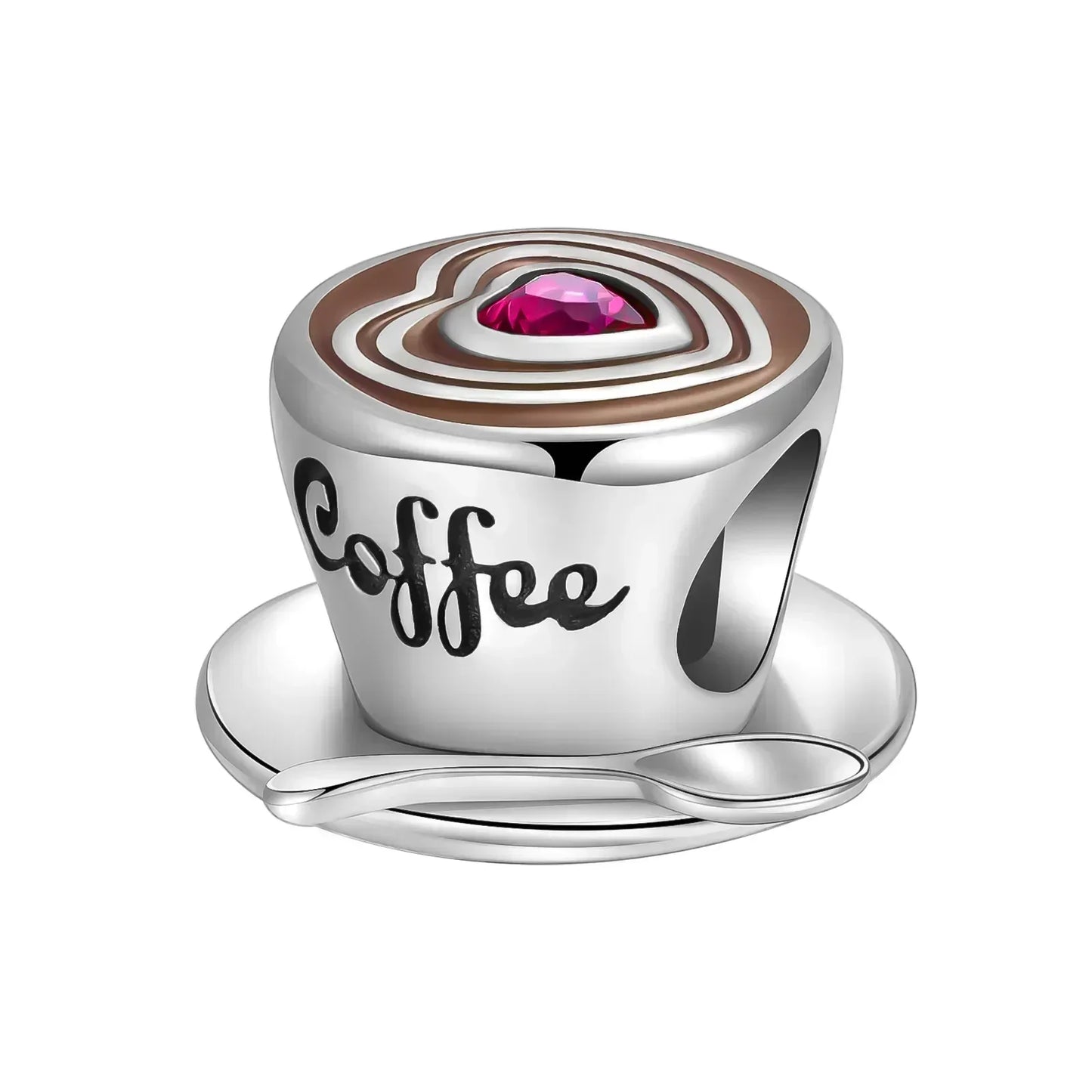 No-EN-Name-Null Women Sterling Silver Enamel Rainbow-Hot Air Balloon Design Fine Imitation Zircon Stone Glass Nuggets Beads Shaped Charms-Pendants/ Colors-Rainbow/Multicolor/Silver/Pink/Animal/Floral