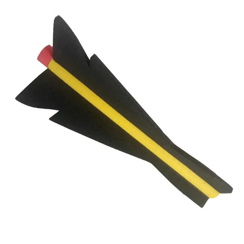 JUSENDA Kids Outdoor Multicolor Polyurethane Foam Rocket Missile Dart Flight Gliding Football Shaped Fun Sport Toys/Ages: 3 Years Old + Older/Colors-Red/Black-Yellow/Black/Dots/Striped/Multicolor