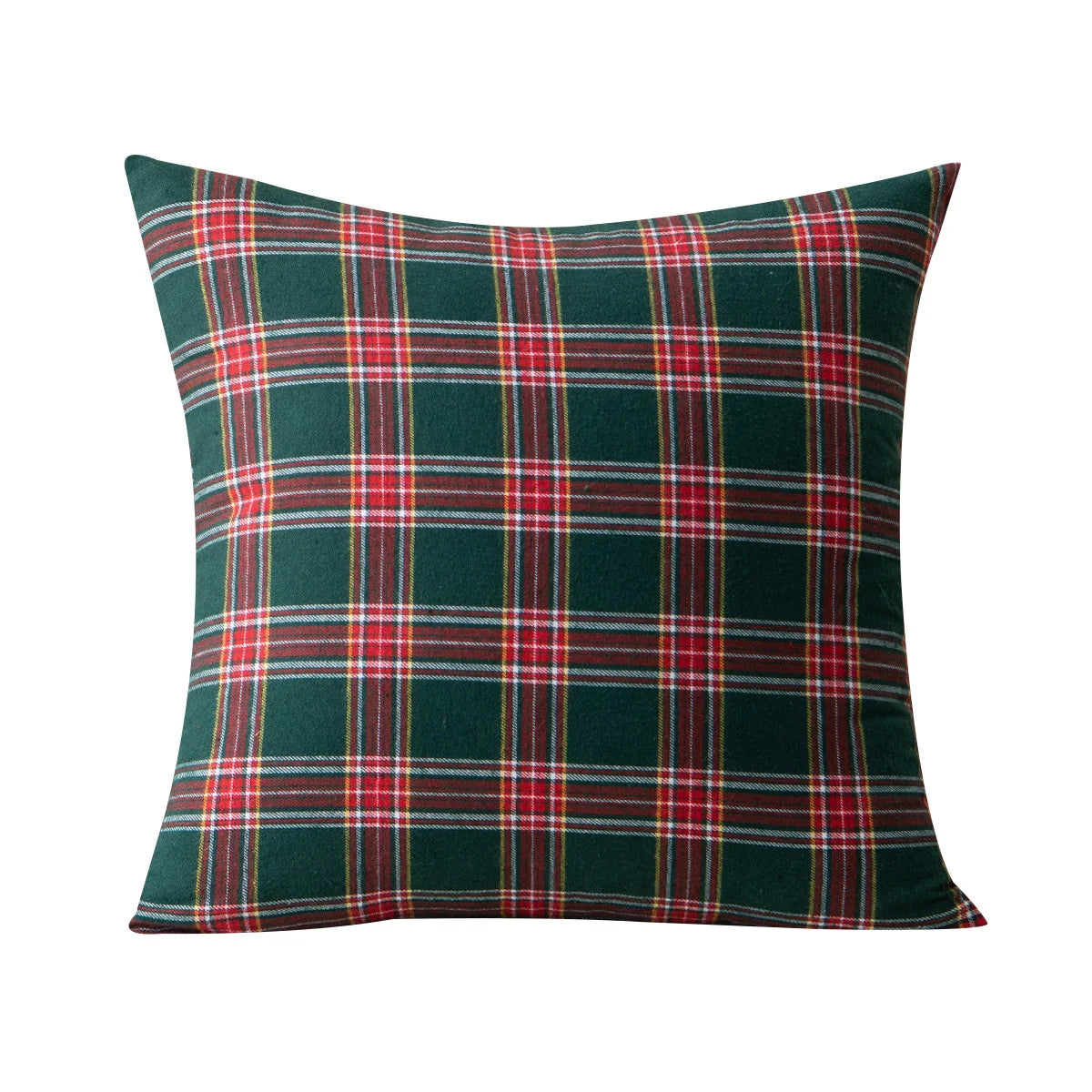 No-EN-Name-Null Printed Christmas Snowflake Elements Square Shaped Machine Washable Polyester-Cotton Blend Knit Woven Plaided Scottish Tartan Traditional Zippered Closure Pillowcases-Shams COVERS