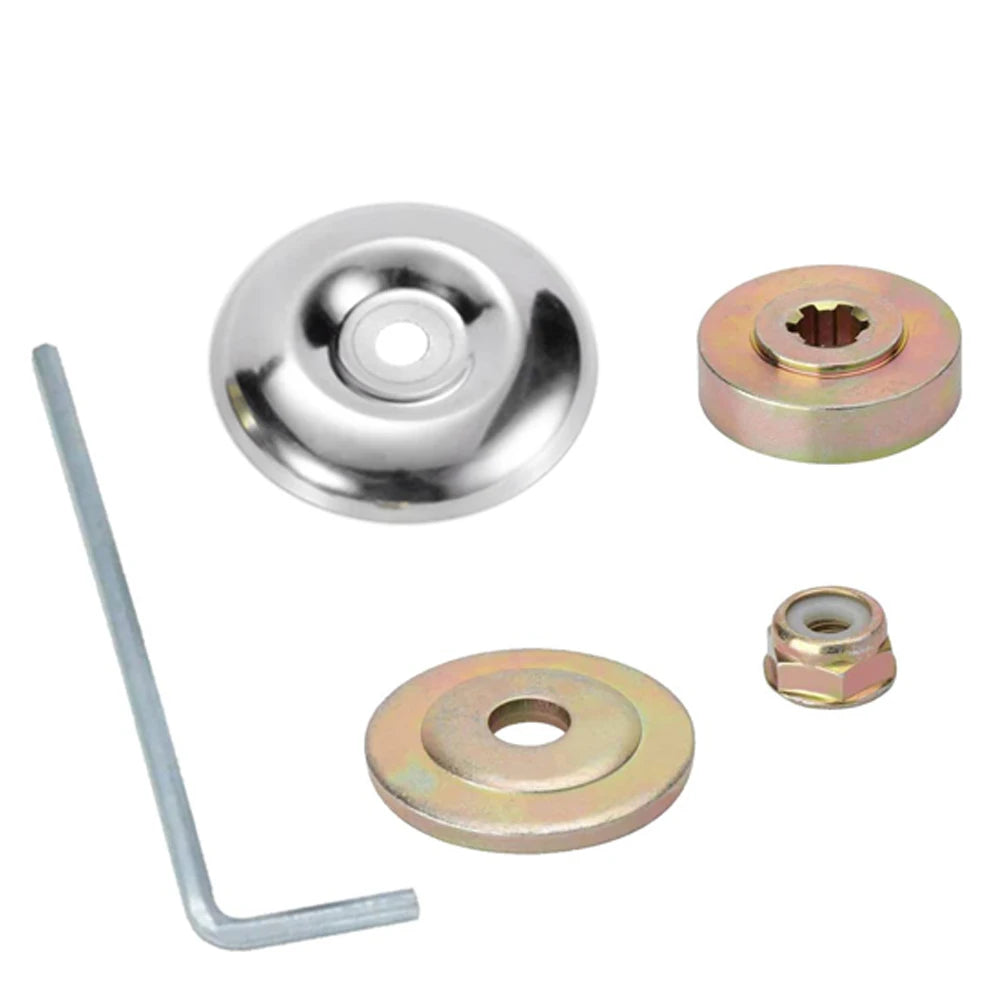 XMSJ Outdoor Round Silver-Gray Spring Steel Straight Wire Wheel Blades Weed-Brush 6-8-10 Inch Trimmer Heads