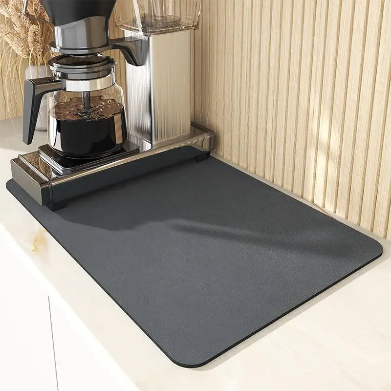 VIKAMA Anti-Slip Waterproof Kitchen Geometric Dish Drainage Mat