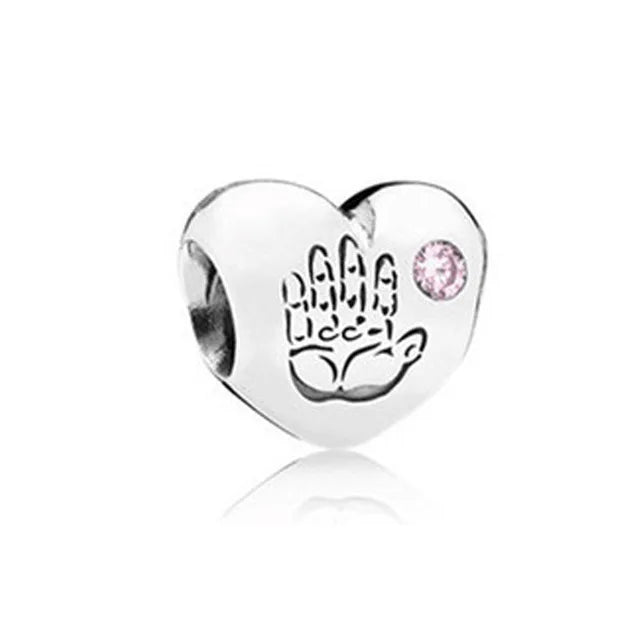 DISNEY Imitation Sterling Silver Metal-Gold-Plated Enamel Clear White Zircon Stones Beads Fine Imitation Fits Pandora Bracelets Charms-Pendants/Colors-Silver/Gold/Clear/Multicolor/Animal