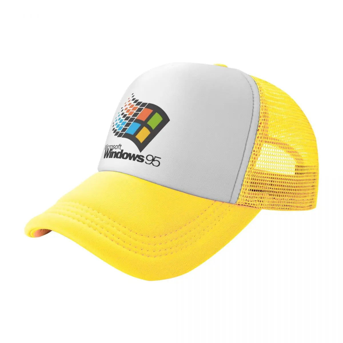 No-EN-Name-Null Unisex Adjustable Fit Adults Summer Windows 95 Geeks Mesh Baseball Caps/Colors-Red/Green/Pink/Blue/Orange/Yellow/Multicolor