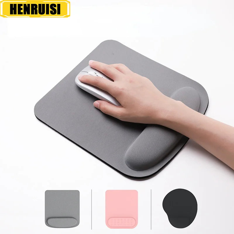 NULL Modern EVA Neoprene Fabric Square Shaped Memory Foam Slow Rebound Soft Wrist Support Curved Edges Laptop-Computer Mouse Pads/Colors-Gray/Black/Orange/Purple/Red/Green