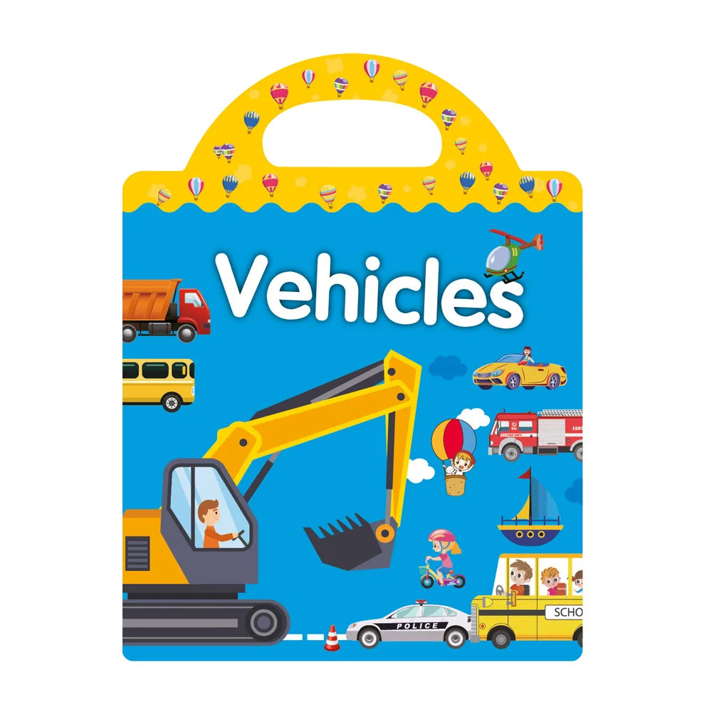 TAKARA TOMY Kids Plastic Early Educational Reusable Multicolor Cartoon Animal Scene Stickers Painting Hand-On Puzzle Books Stickers-Stickers Machine /Ages: 2-18 Years Old-Older