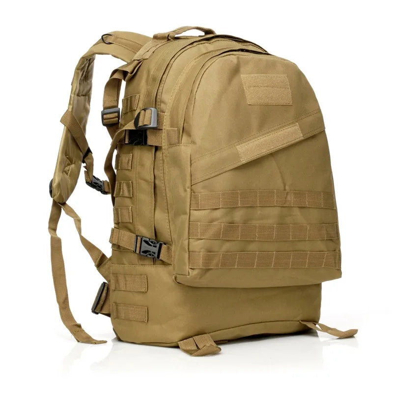JARHEAD Large Outdoor Waterproof Green Oxford Nylon Fabric 3D Tactical Rucksack Polyester Lining Built-In Compartment Shoulder Straps-Handle Military Backpacks/Internal Padding/Colors-Camouflage/Green/Beige/Black