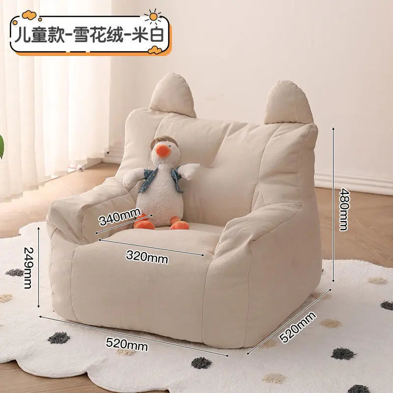 No-EN-Name-Null GIANT Soft Linen-Cotton Fabric Sofa Bean Bag Chairs/ Side Pocket/Detachable Cover /Washable /Colors-Gray/Blue/Yellow/Beige/Multicolor