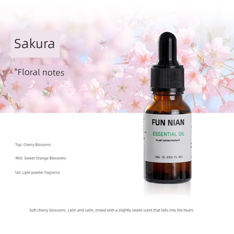 Fun Nian Water-Soluble Plant Aromatherapy Essential Oil Bottle Cap Dropper Design For Humidifier/Colors-Black/Brown/White/Blue/Multicolor
