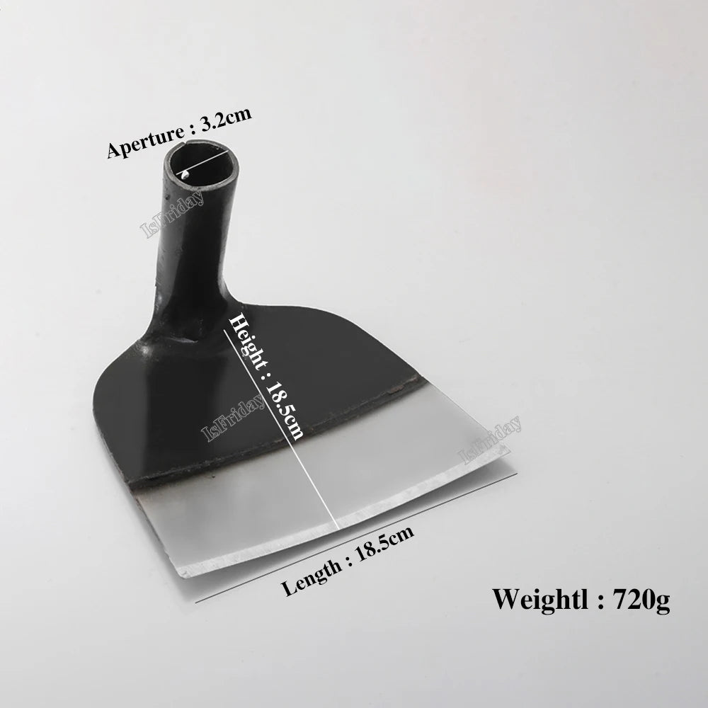 ISFRIDAY Black-Silver Manganese Steel Metal Loosening Soil-Weeding Wood-Handle Hoes