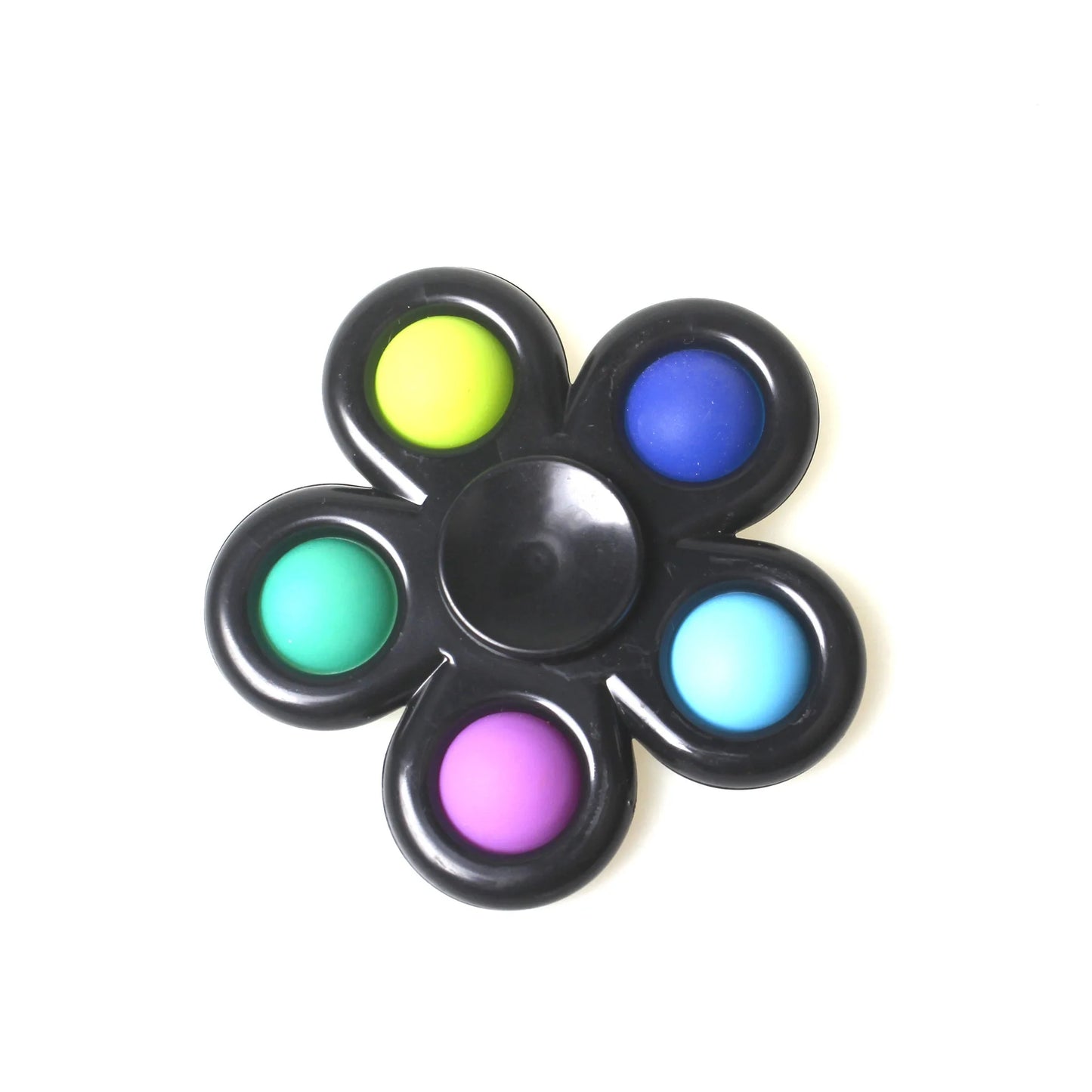 MOONBIFFY Teens-Adults Plastic Rainbow Tie-Dyed Fidget Spinner Bubble Popping Finger Toys /Ages: 13-18 Years Old/Colors-Tie-Dye/Multicolor/Dots
