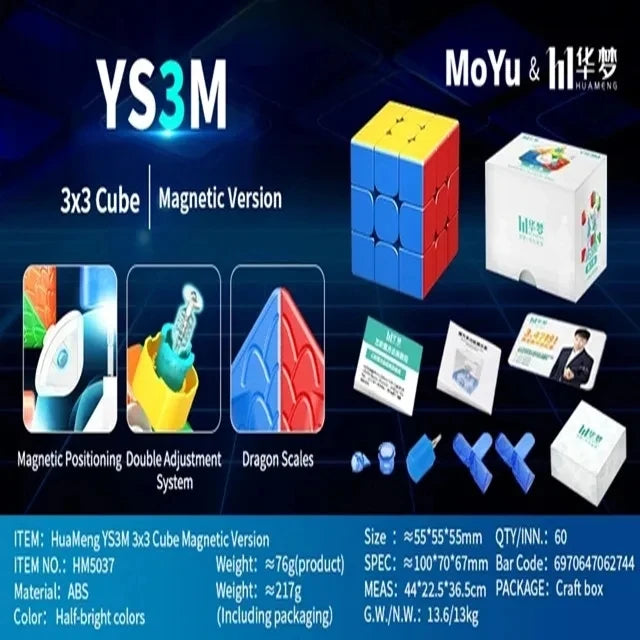 No-EN-Name-Null Kids-Adults Medium-Hard Plastic Square Shaped Twistable Magic Speed 3D Sequential Magnetic Mechanical Puzzle Rubik Cube Toys/Ages 3-14+ years Old/Colors-White/Red/Geometric/Clear/Multicolor