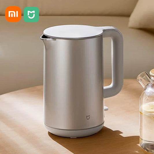 Xiaomi Mijia Stainless Steel Electric Insulated Hot Water Kettles/AC-Powered/Silver/White