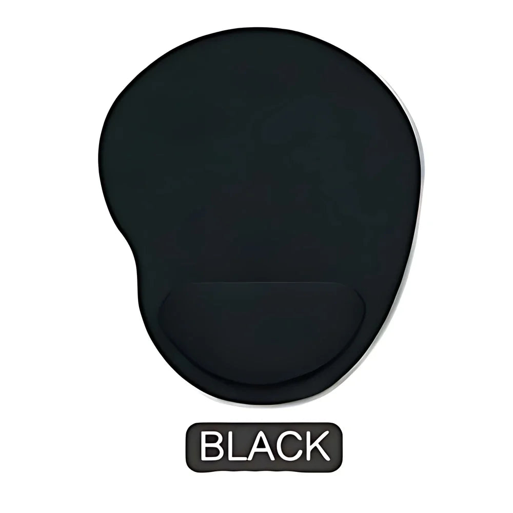 STONEGO Solid Multicolor Oblong Oval Shaped EVA Memory Foam Wrist Rest Support Silicone Anti-Skid Rubber-Neoprene Base Gaming Mouse Pads/Colors-Pink/Purple/Blue/Black/Gray/Red