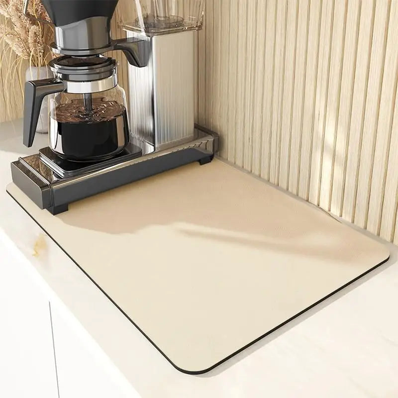 VIKAMA Anti-Slip Waterproof Kitchen Geometric Dish Drainage Mat