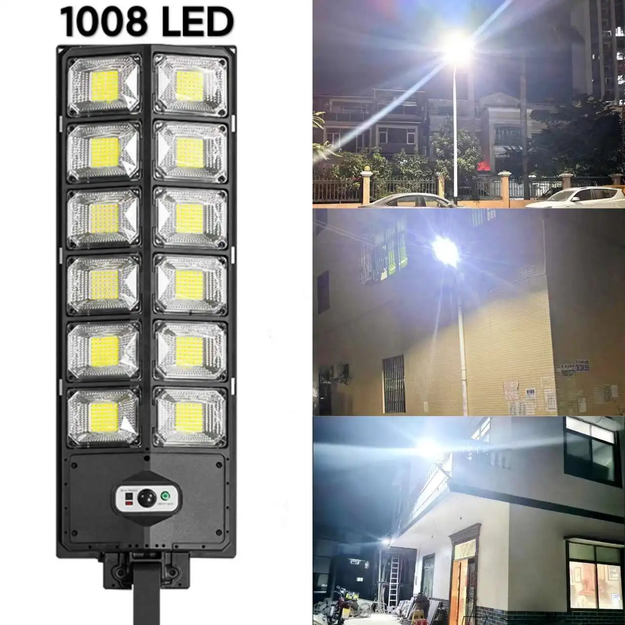 PAWEINUO Outdoor Waterproof Remote Control Dimmable Long Black Rectangle Plastic Body Three Large Built-In Aluminum Battery Wide Angle Cool White LED Human Body Induction Solar-Powered Landscape Pathway Lighting /Colors-Black/Sliver/White