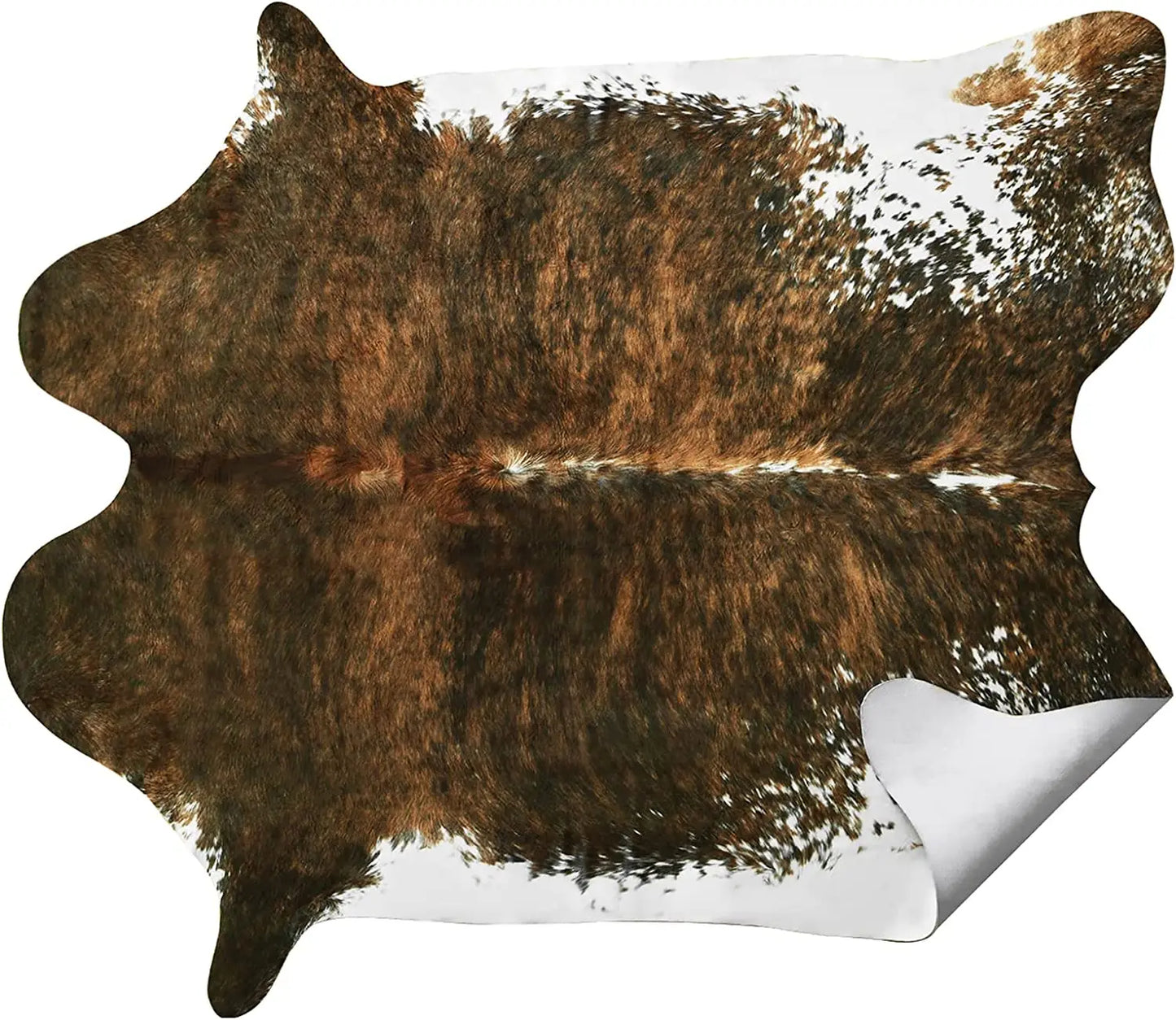 No-EN-Name-Null Indoor-Outdoor Modern Cowboy Theme Hypoallergenic Rectangle Shaped Nylon Soft Rustic Faux Cowhide Animal Printed Washable Synthetic Non-Slip Suede Backing Rugs/Colors-Multicolor/Animal
