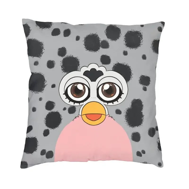 No-EN-Name-Null Printed Square Cartoon Anime Furby Design Decorative Throw Pillows