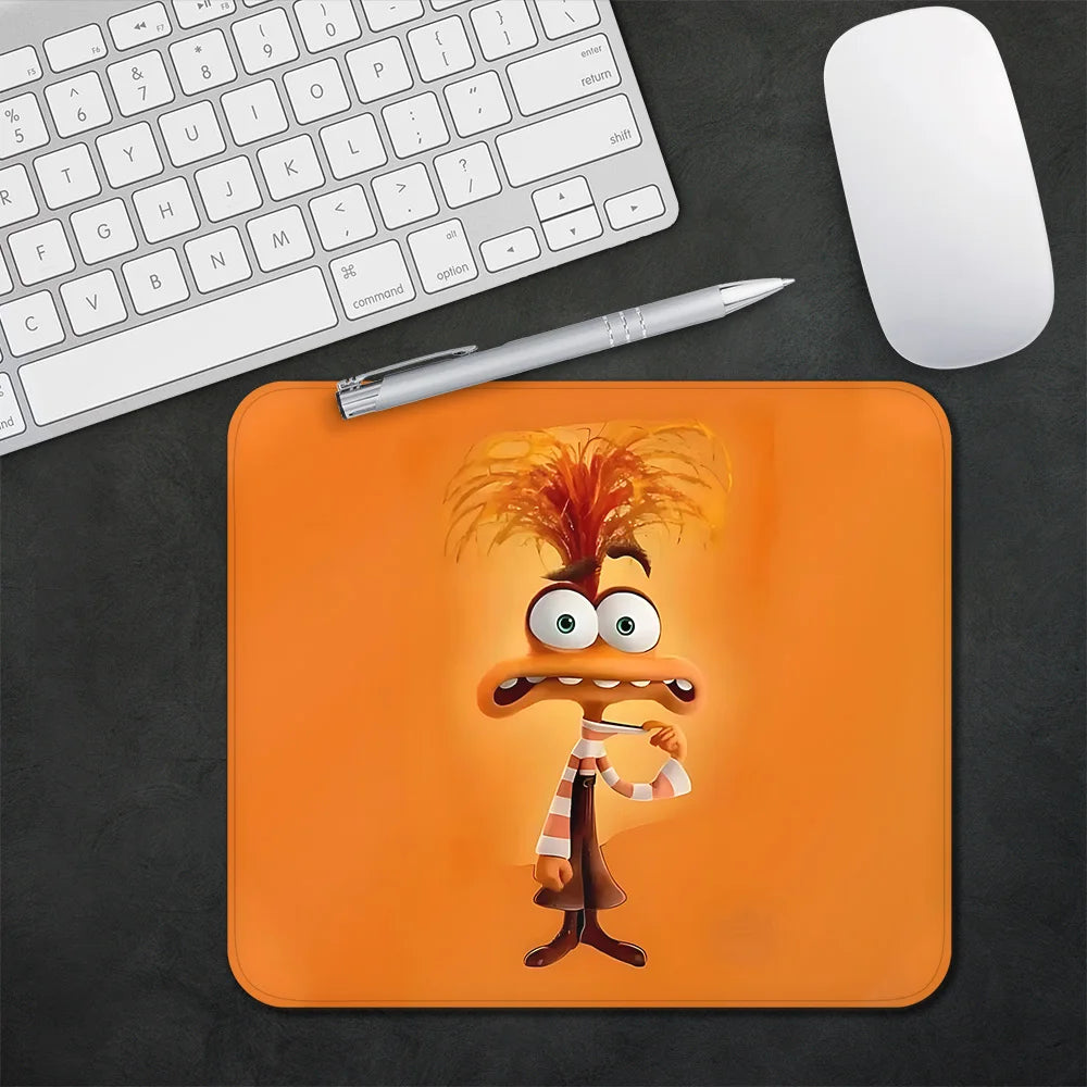 TOPTOY Cute Animated CARTOONS-INSIDE OUT 2-MOVIE-TV Themes Multicolor Rectangle Shaped Gaming Rubber Base Mouse Pads/Colors-Blue/White/Orange/Purple/Black/Multicolor/Pink