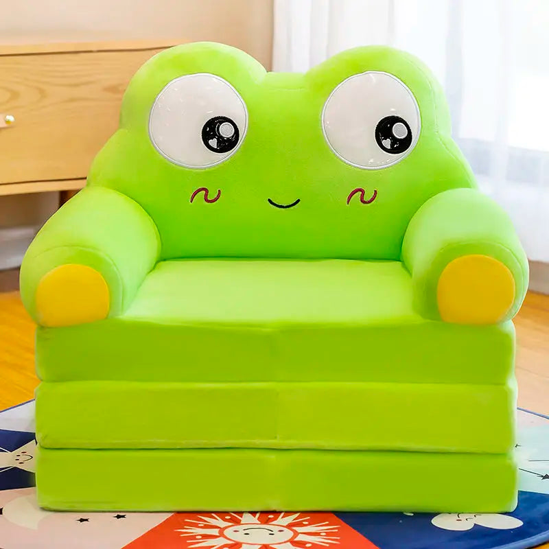 No-EN-Name-Null  Modern Kids One Seat Purple Cute Cartoon Animals-Princess Design Upholstered Padded Soft Polyester Fabric Armchairs/Colors-Purple/Red/Pink/Blue