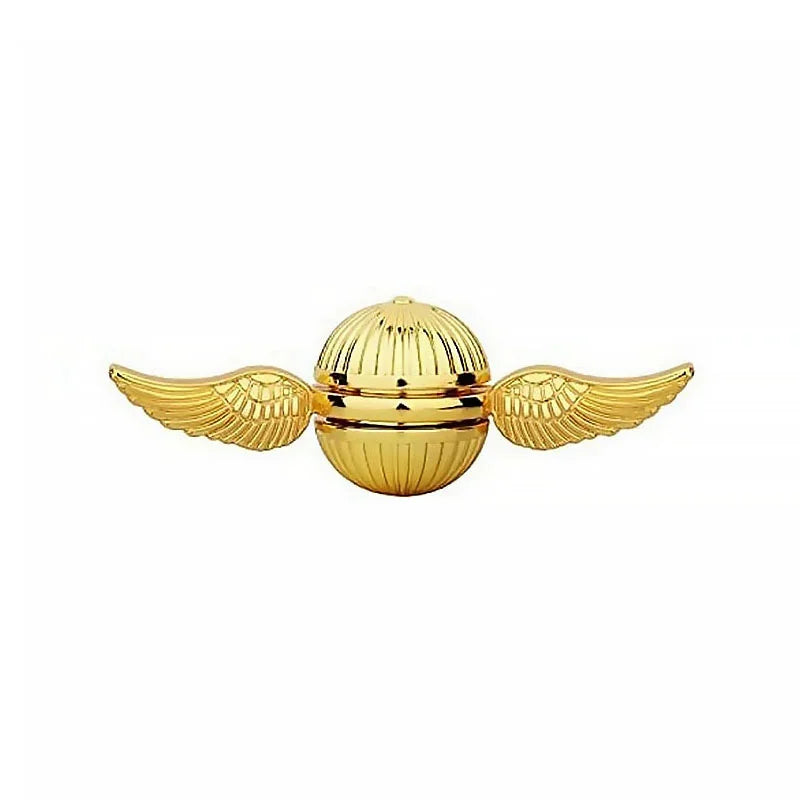 QUICK PUSH Kids Handheld Black Metal Alloy Fingertip Hand-Eye Balancing Gyroscope Fidget Anti-Stress Magic Spinning Tops/ Colors-Geometric/Gold/Bronze/Black/Multicolor/Ages: 13-18 Years Old-Adults