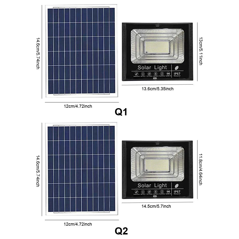 WEST BIKING Outdoor Modern Waterproof Remote Control Black Square Shaped One-Piece Plastic Body Solar-Powered Panel Intelligent Light Control Wall-Mounted Flood-Spot Lights
