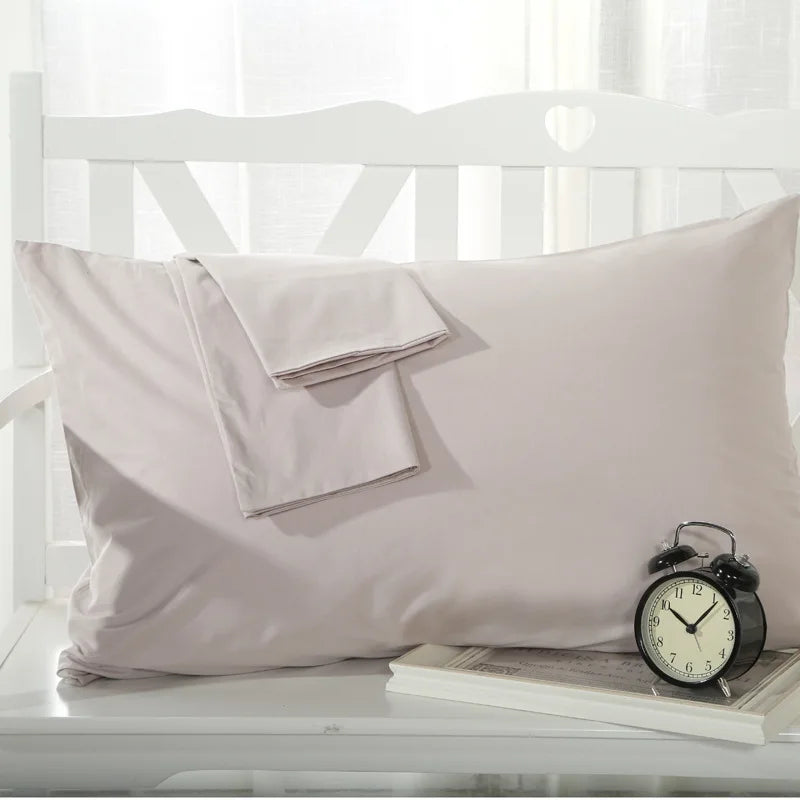 No-EN-Name-Null Modern Soft Strong Egyptian Cotton Silky Sateen Finish Red Rectangle Shaped Pillowcases/Queen-King Sizes/Colors-Red/Beige/White/Purple/Pink/Multicolor/400 Thread Count/Machine Wash/Tumble Dry/Traditional Closure